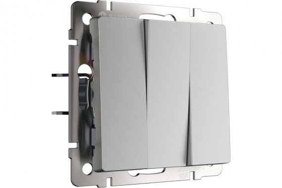 Фотография товара 'Werkel WL06-SW-3G Выключатель трехклавишный'