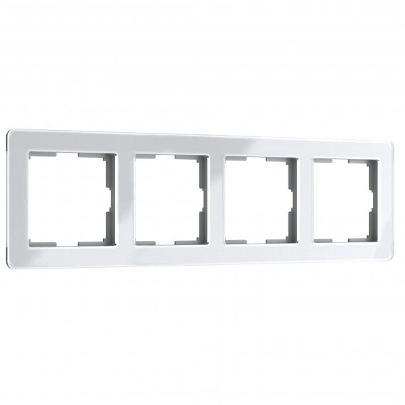 Фотография товара 'Werkel W0042701 Рамка из акрила на 4 поста Acrylic белый'