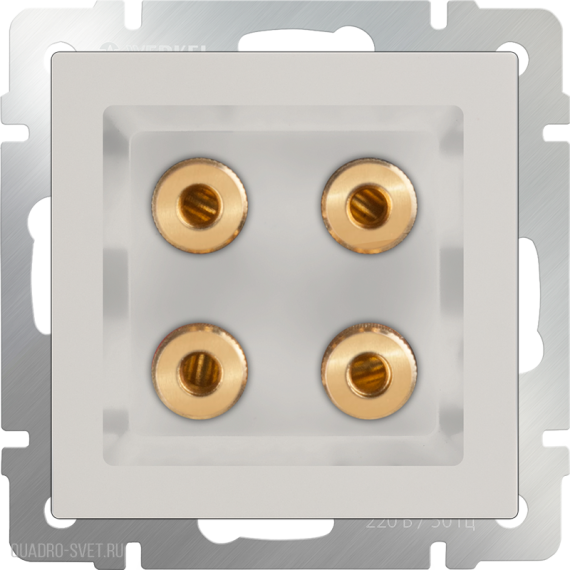 Фотография товара 'Werkel WL03-AUDIOx4 ivory Акустическая розетка'