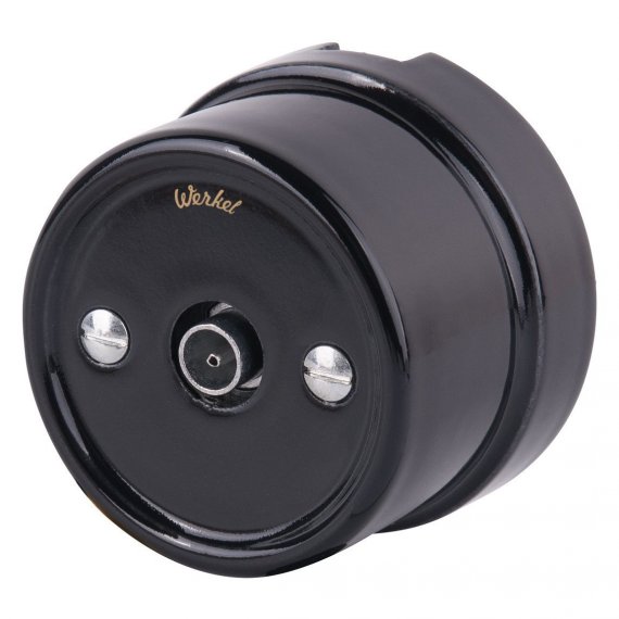 Фотография товара 'Werkel W5683008 ТВ розетка черный Ретро'