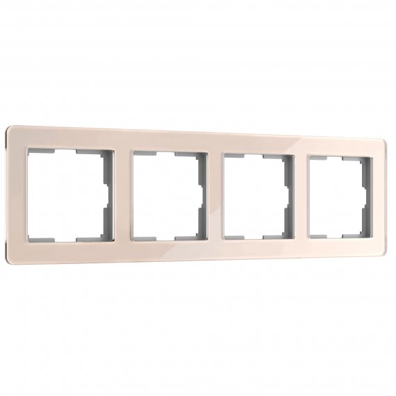 Фотография товара 'Werkel W0042743 Рамка из акрила на 4 поста Acrylic айвори'