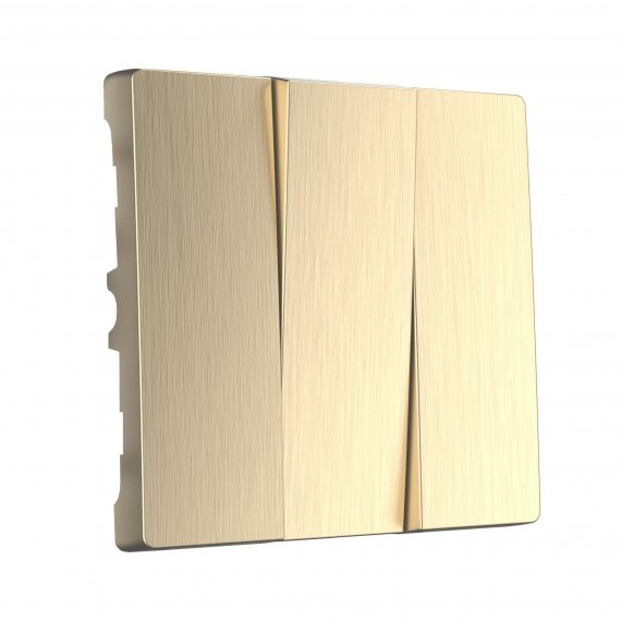 Фотография товара 'Werkel W1139010 Набор клавиш для выключателя трехклавишного шампань рифленый'