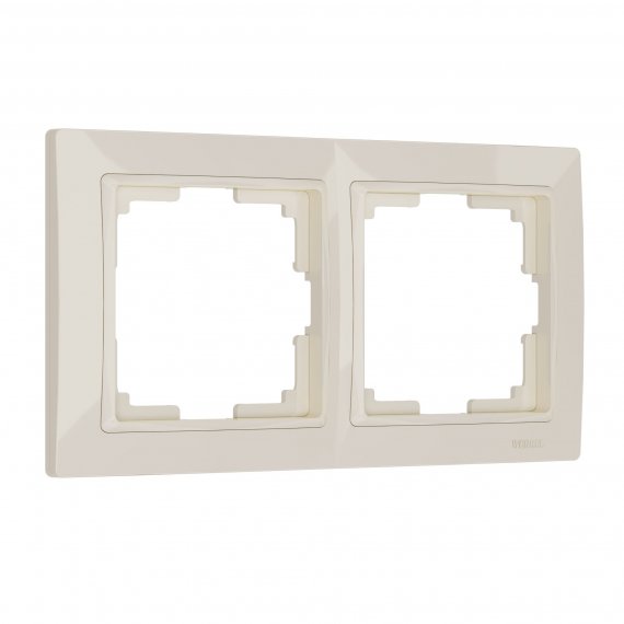 Фотография товара 'Werkel W0022003 Рамка из поликарбоната на 2 поста Snabb Basic слоновая кость'