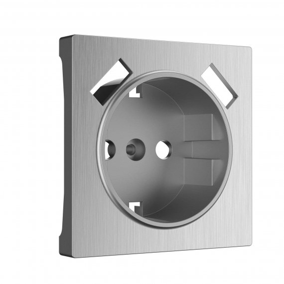 Фотография товара 'Werkel W1179509 Накладка для розетки USB cеребряный рифленый'