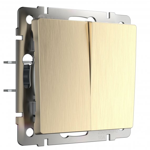 Фотография товара 'Werkel WL10-SW-2G Выключатель двухклавишный'