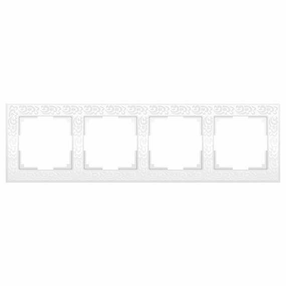 Фотография товара 'Werkel W0042301 W0042301/ Рамка на 4 поста Flock (белый)'