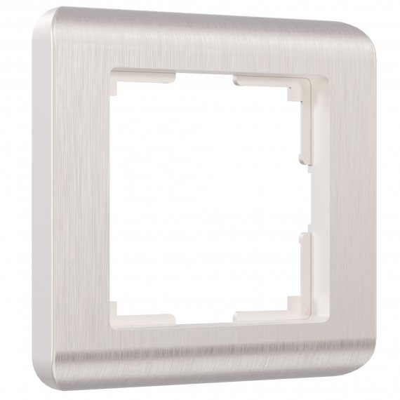 Фотография товара 'Werkel W0012113 Рамка из поликарбоната на 1 пост Stream перламутровый'