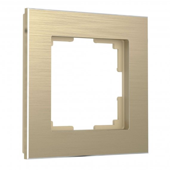Фотография товара 'Werkel W0011711 Рамка из металла на 1 пост Аluminium шампань алюминий'