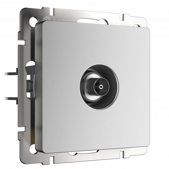 Фотография товара 'Werkel W1183065 ТВ-розетка оконечная серебряный матовый'