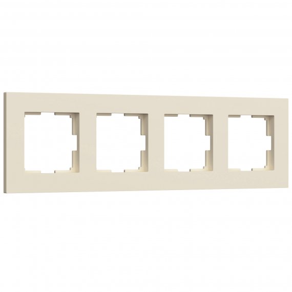 Фотография товара 'Werkel W0042962 Рамка из поликарбоната на 4 поста Slab айвори софт'