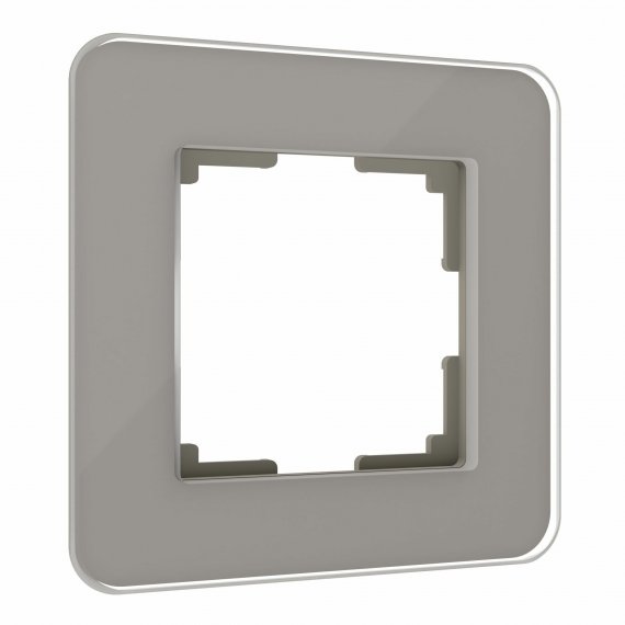 Фотография товара 'Werkel W0012417 Рамка из стекла на 1 пост Elite дымчатый'