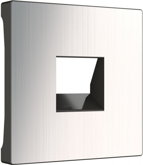 Фотография товара 'Werkel WL07-RJ11+RJ45 Накладка для розетки Ethernet RJ-45 и телефонной розетки RJ11 (глянцевый никель)'