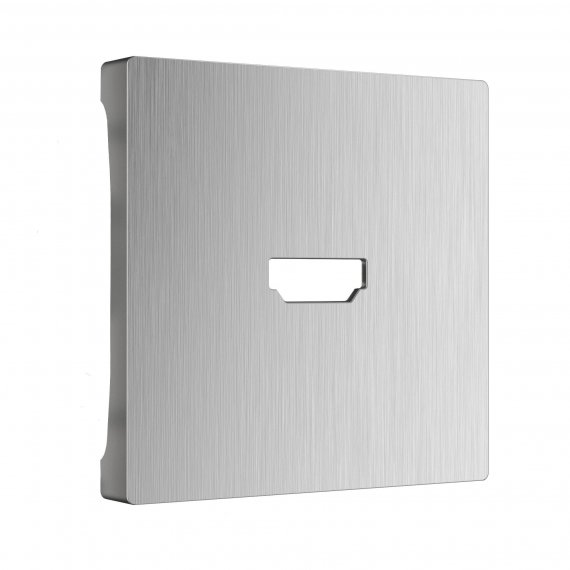 Фотография товара 'Werkel WL09-HDMI-CP Накладка для розетки HDMI (серебряный рифленый)'