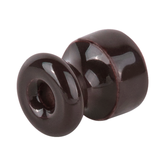 Фотография товара 'Werkel W6431414 Изолятор без винта 100 шт. (коричневый) Ретро'