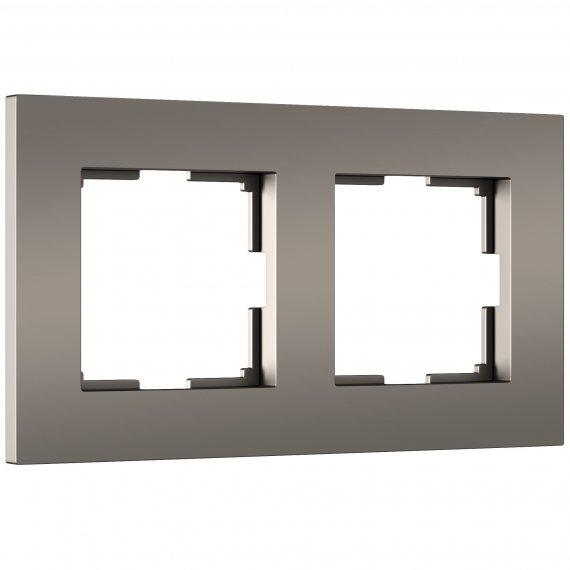 Фотография товара 'Werkel W0022963 Рамка из поликарбоната на 2 поста Slab бронза софт'