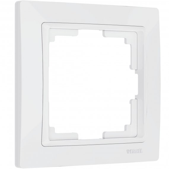 Фотография товара 'Werkel W0012001 Рамка из поликарбоната на 1 пост Snabb Basic белый'