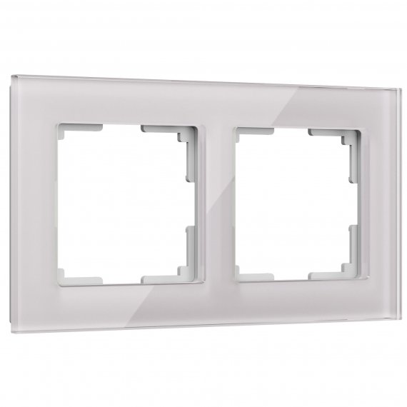 Фотография товара 'Werkel W0021117 Рамка из стекла на 2 поста Favorit дымчатый'