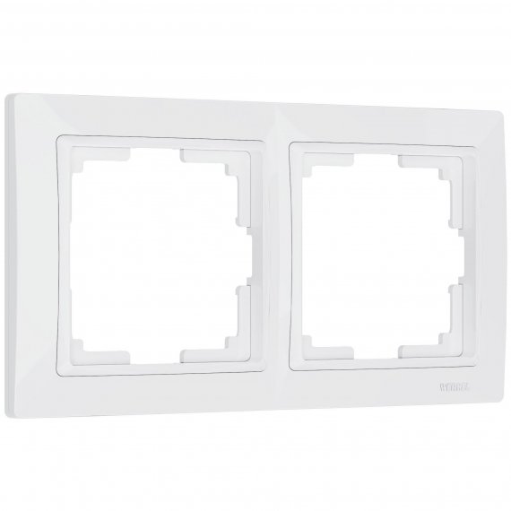 Фотография товара 'Werkel W0022001 Рамка из поликарбоната на 2 поста Snabb Basic белый'