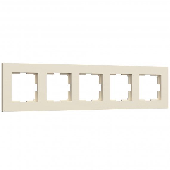 Фотография товара 'Werkel W0052962 Рамка на 5 постов Slab (айвори софт)'