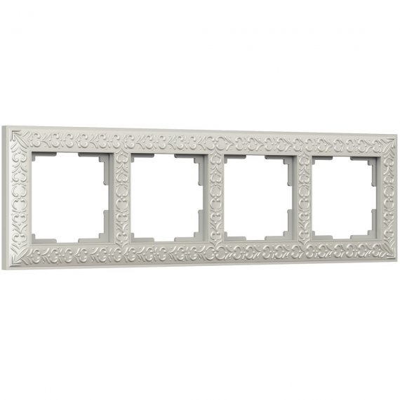 Фотография товара 'Werkel WL07-Frame-04 Рамка Werkel Antik на 4 поста (жемчужный)'
