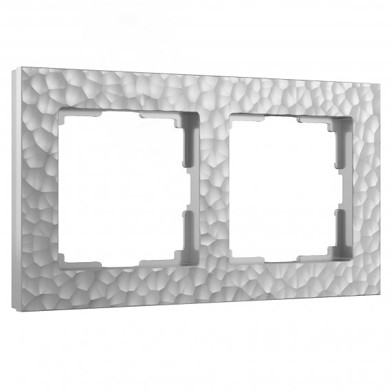 Фотография товара 'Werkel W0022406 Рамка из поликарбоната на 2 поста Hammer серебряный'
