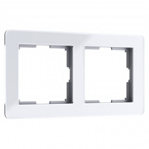 Фотография товара 'Werkel W0022701 Рамка из акрила на 2 поста Acrylic белый'
