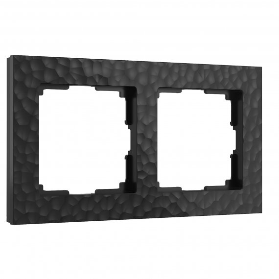 Фотография товара 'Werkel W0022408 Рамка из поликарбоната на 2 поста Hammer черный'
