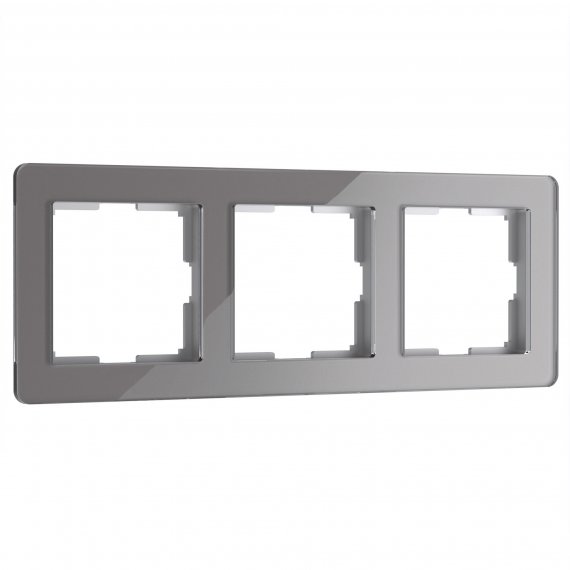 Фотография товара 'Werkel W0032704 Рамка из акрила на 3 поста Acrylic графит'