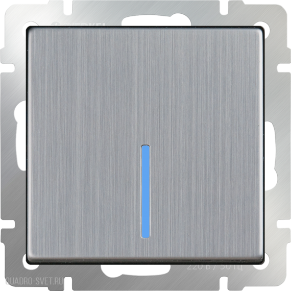 Фотография товара 'Werkel WL02-SW-1G-LED Выключатель одноклавишный с подсветкой'