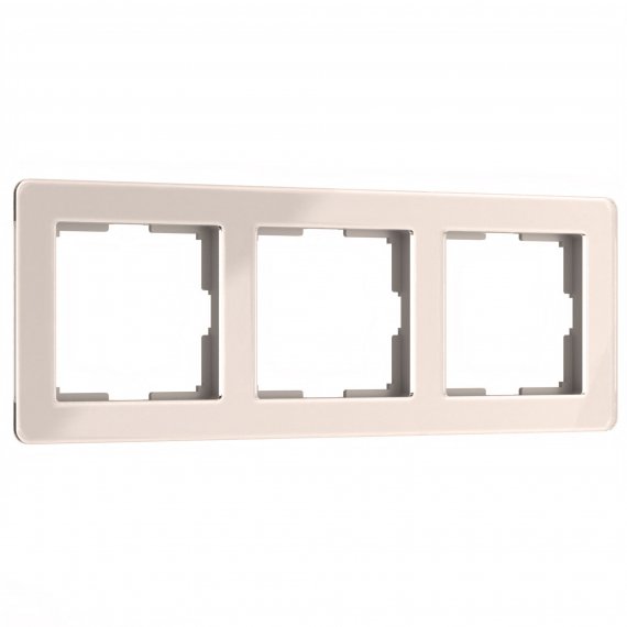 Фотография товара 'Werkel W0032743 Рамка из акрила на 3 поста Acrylic айвори'