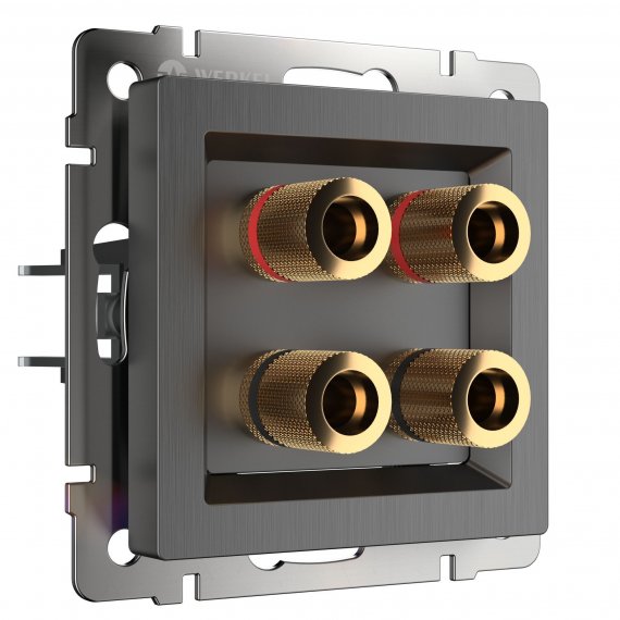 Фотография товара 'Werkel W1185004 Акустическая розетка графит рифленый'