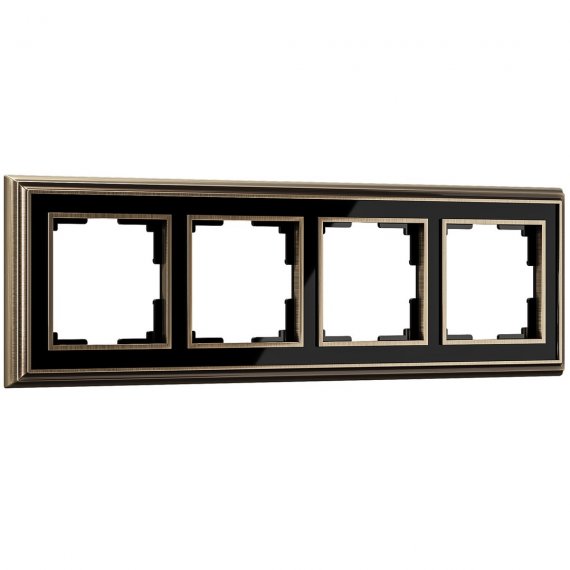 Фотография товара 'Werkel WL17-Frame-04 Рамка Werkel на 4 поста (бронза/черный)'