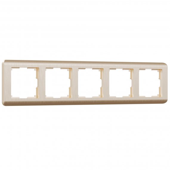 Фотография товара 'Werkel W0052111 Рамка из поликарбоната на 5 постов Stream шампань'