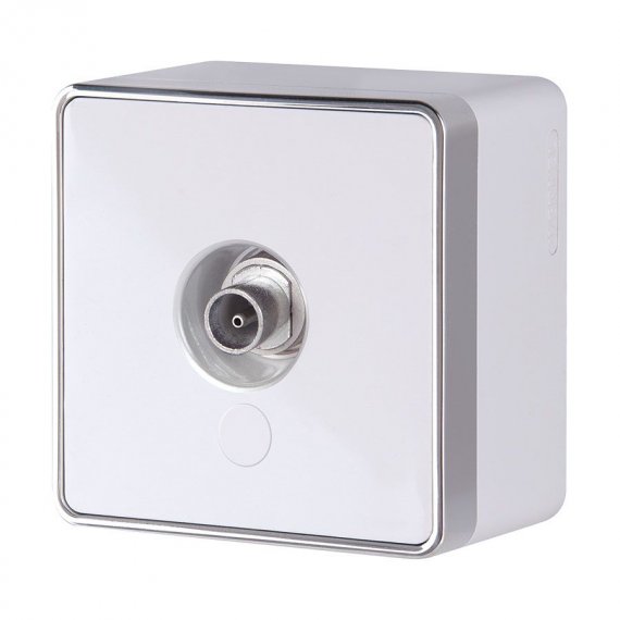 Фотография товара 'Werkel W5083001 ТВ-розетка оконечная Gallant белая'