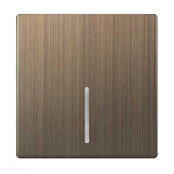 Фотография товара 'Werkel WL12-SW-1G-LED-CP Клавиша для выключателя c подсветкой (бронзовый)'
