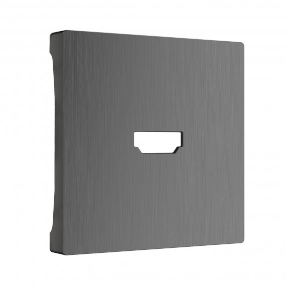 Фотография товара 'Werkel WL04-HDMI-CP Накладка для розетки HDMI (графит рифленый)'