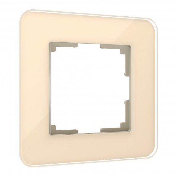 Фотография товара 'Werkel W0012443 Рамка из стекла на 1 пост Elite айвори'