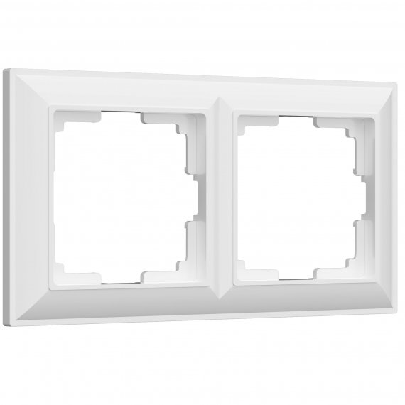 Фотография товара 'Werkel W0022201 Рамка из пластика на 2 поста Fiore белый'