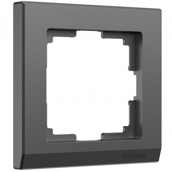 Фотография товара 'Werkel W0011864 Рамка из поликарбоната на 1 пост Stark графит матовый'
