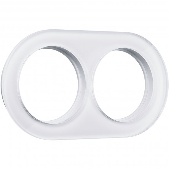 Фотография товара 'Werkel W0025101 Рамка из стекла на 2 поста белый'