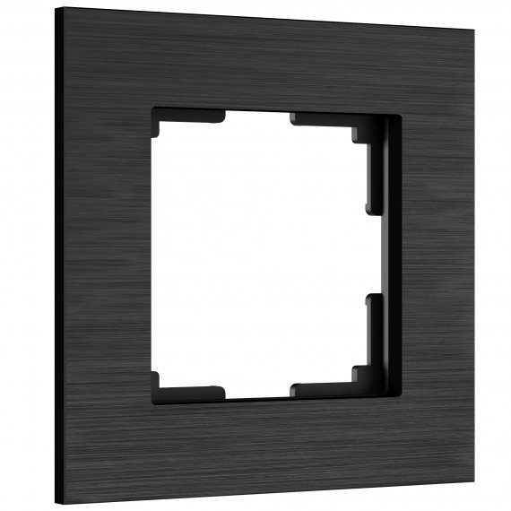 Фотография товара 'Werkel W0013508 Рамка из металла на 1 пост АluMax черный алюминий'