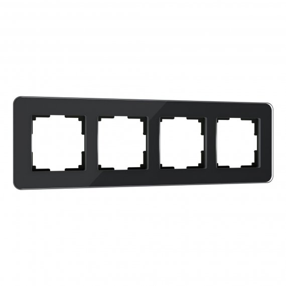 Фотография товара 'Werkel W0042448 Рамка из стекла на 4 поста Elite черный'