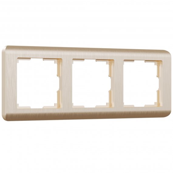 Фотография товара 'Werkel W0032111 Рамка из поликарбоната на 3 поста Stream шампань'