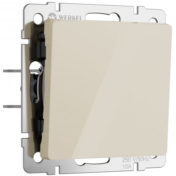 Фотография товара 'Werkel W1112043 Выключатель одноклавишный проходной айвори акрил'