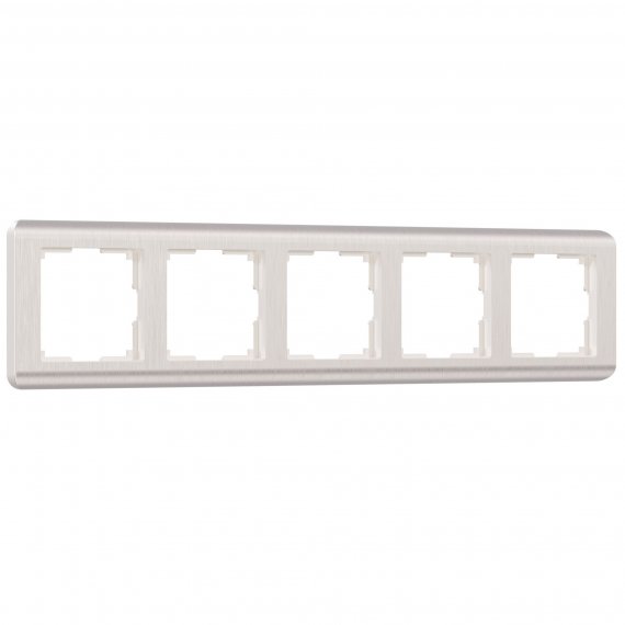Фотография товара 'Werkel W0052113 Рамка из поликарбоната на 5 постов Stream перламутровый'