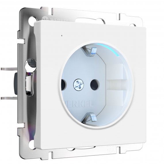 Фотография товара 'Werkel W1171461 Розетка с подсветкой белый матовый'
