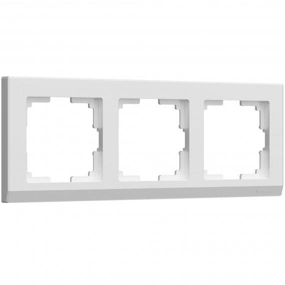 Фотография товара 'Werkel W0031801 Рамка из поликарбоната на 3 поста Stark белый'