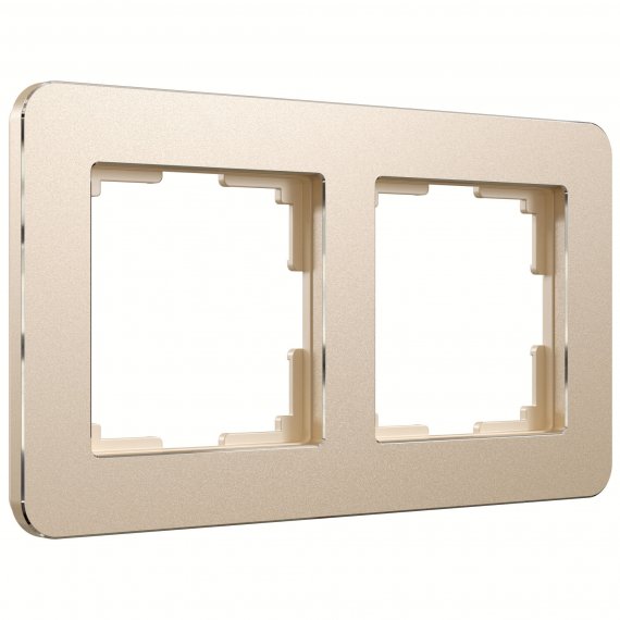 Фотография товара 'Werkel W0022611 Рамка из металла на 2 поста Platinum шампань'