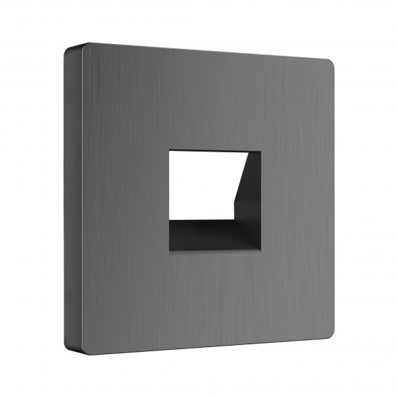 Фотография товара 'Werkel W1192004 Накладка для телефонной розетки RJ-11 графит рифленый'