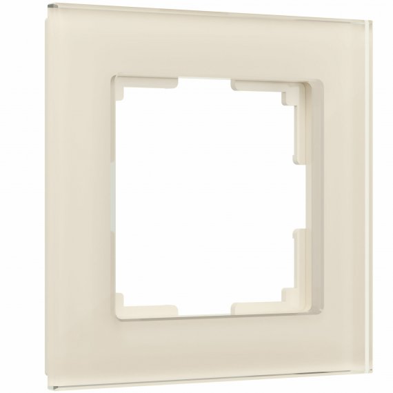 Фотография товара 'Werkel W0011141 Рамка из стекла на 1 пост Favorit молочный'
